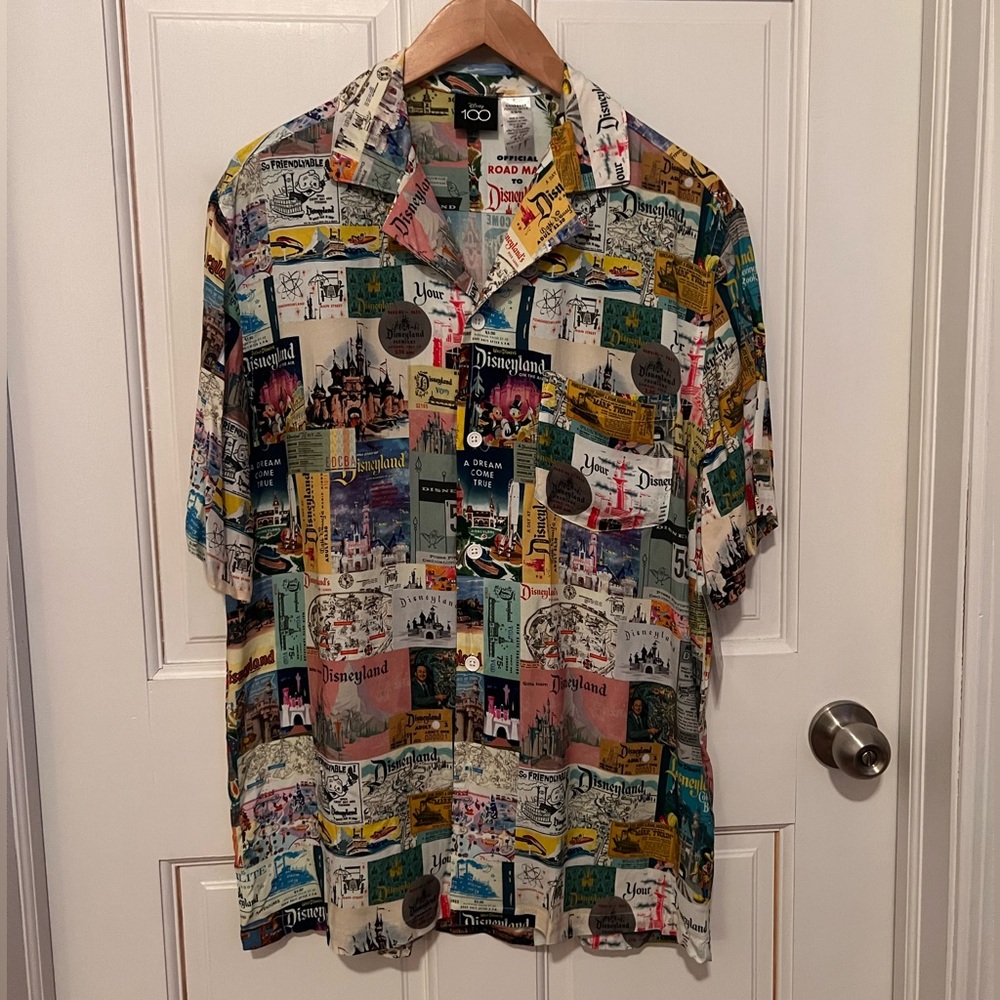 Disney Vintage Print Button Down Shirt